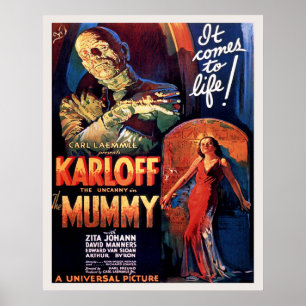 De Mummie 1932 Klassieke Horror Film Poster
