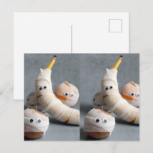 **** DE MUMMIE BENDE HALLOWEEN**** BRIEFKAART (Voorkant / Achterkant)