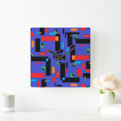 De mummie I - Ken Gage Abstracte kunst Vierkante Klok (Huis)