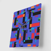 De mummie I - Ken Gage Abstracte kunst Vierkante Klok (Hoek)