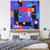 De mummie II - Ken Gage Abstracte kunst Canvas Afdruk (Insitu (Slaapkamer))