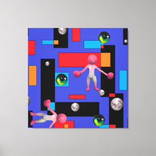 De mummie II - Ken Gage Abstracte kunst Canvas Afdruk
