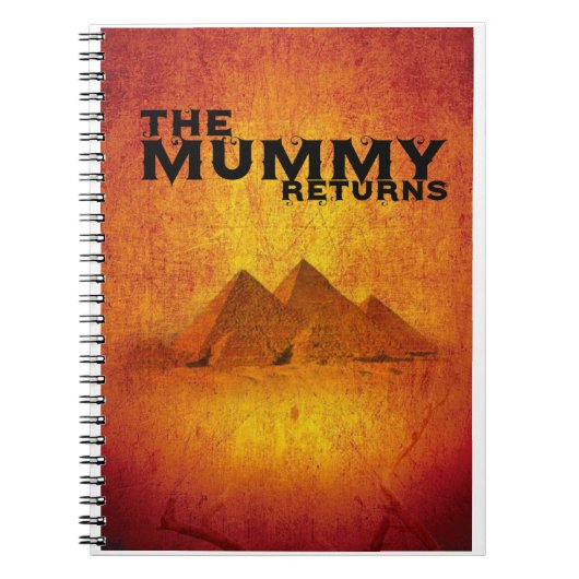 De mummie komt terug notitieboek (Voorkant)