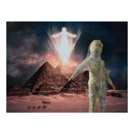 De mummie ontsnapt uit Egypte. Halloween Perfect Poster