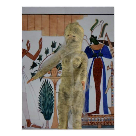 De mummie ontsnapt uit Egypte. Halloween Perfect Poster (Voorkant)