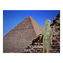 De mummie ontsnapt uit Egypte. Halloween Perfect Poster