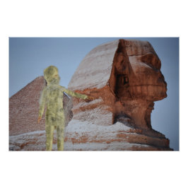 De mummie ontsnapt uit Egypte. Halloween Perfect Poster