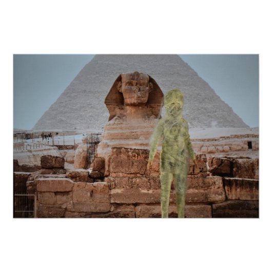 De mummie ontsnapt uit Egypte. Halloween Perfect Poster (Voorkant)
