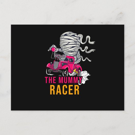 De Mummy Racer Briefkaart (Voorkant)