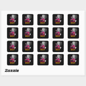 De Mummy Racer Vierkante Sticker (Vel)