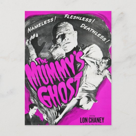 De Mummy's Ghost -  film Briefkaart (Voorkant)