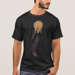 de munch schreeuw opnieuw getekend t-shirt