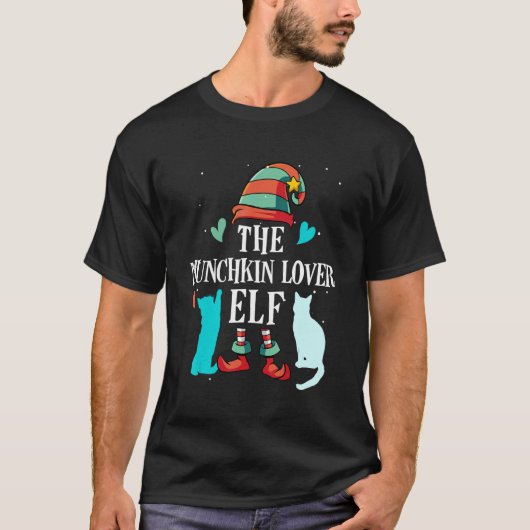 De Münchkin Elf-kerstwedstrijd T-shirt (Voorkant)