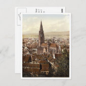 De Münster, Freiburg, Baden, Duitsland schitterend Briefkaart (Voorkant / Achterkant)