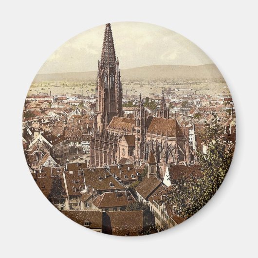 De Münster, Freiburg, Baden, Duitsland schitterend Magneet (Voorkant)