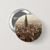 De Münster, Freiburg, Baden, Duitsland schitterend Ronde Button 5,7 Cm (Voorkant /achterkant)
