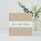 De Munt van de overlapping & van de kant sparen d Save The Date (Staand voorkant)