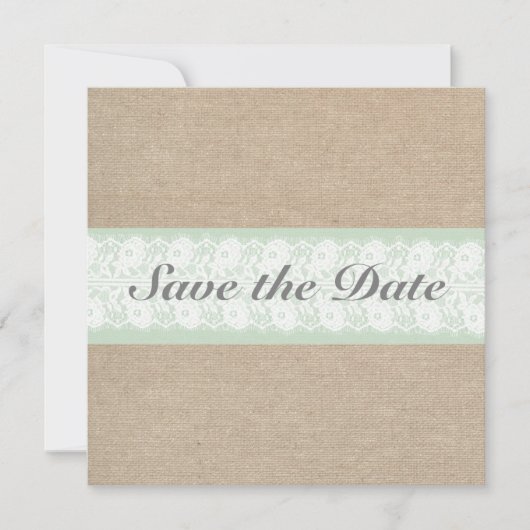 De Munt van de overlapping & van de kant sparen d Save The Date (Voorkant)