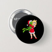 De Muppets Kermit Miss Ggy Kerstmis Ronde Button 5,7 Cm (Voorkant /achterkant)