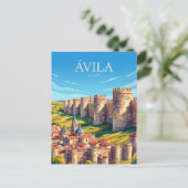 De Muren van Ávila Spanje Briefkaart (Staand voorkant)