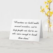 De muren van vriendschap kaart (Gele Bloem)