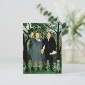De Muse Inspirating the Poet, 1908-09 Briefkaart (Staand voorkant)