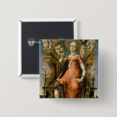 De Muse Thalia Vierkante Button 5,1 Cm (Voorkant /achterkant)