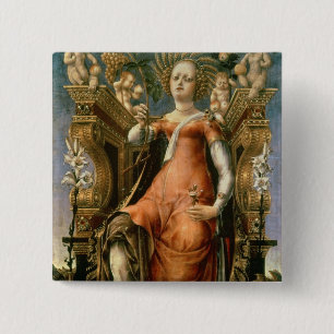 De Muse Thalia Vierkante Button 5,1 Cm