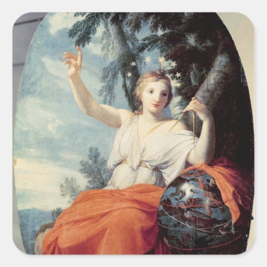 De Muse Urania, 1646-47 Vierkante Sticker (Voorkant)