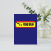 De MUSEUM Logo de MUSEUM Zazzle Briefkaart (Staand voorkant)