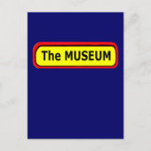 De MUSEUM Logo de MUSEUM Zazzle Briefkaart (Voorkant)