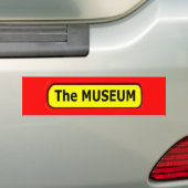 De MUSEUM Logo de MUSEUM Zazzle Bumpersticker (Op auto)
