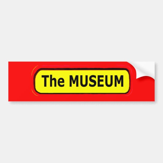 De MUSEUM Logo de MUSEUM Zazzle Bumpersticker (Voorkant)