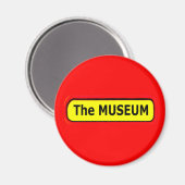 De MUSEUM Logo de MUSEUM Zazzle Magneet (Voorkant / Achterkant)