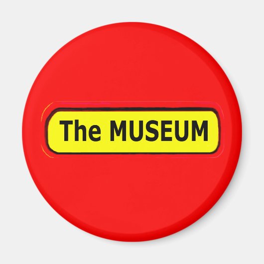 De MUSEUM Logo de MUSEUM Zazzle Magneet (Voorkant)