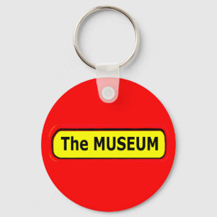 De MUSEUM Logo de MUSEUM Zazzle Sleutelhanger