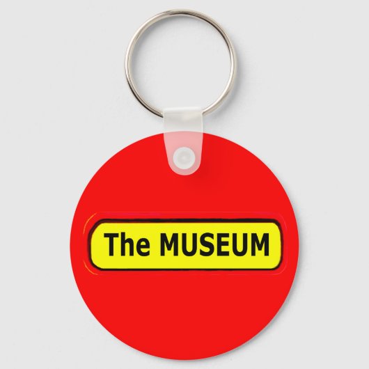 De MUSEUM Logo de MUSEUM Zazzle Sleutelhanger (Voorkant)