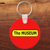 De MUSEUM Logo de MUSEUM Zazzle Sleutelhanger (Voorkant)