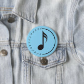 De Music Hub-knop Ronde Button 7,6 Cm (In situ)