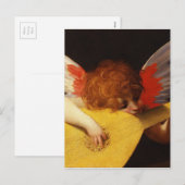 De Musical Angel - Vintage Kerstmis Feestdagenkaart (Voorkant / Achterkant)