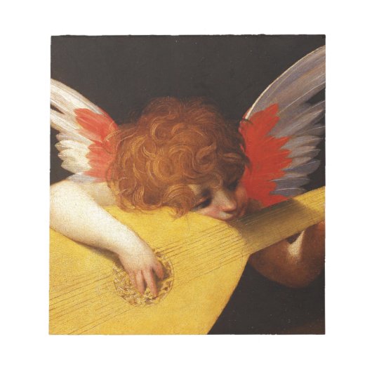 De Musical Angel - Vintage Kerstmis Notitieblok (Voorkant)
