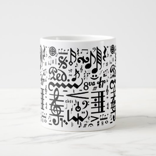 De Musical Symbols Jumbo Mok (Voorkant)
