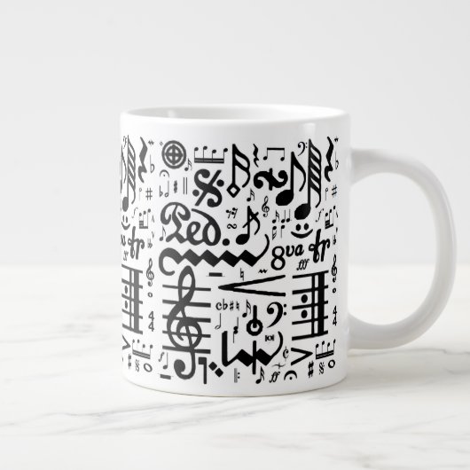 De Musical Symbols Jumbo Mok (Rechts)