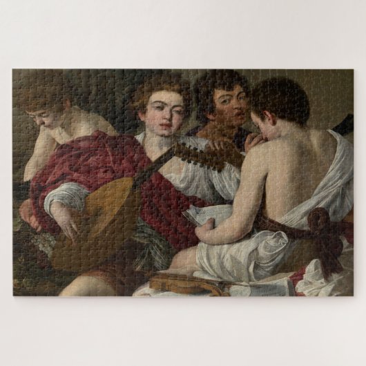 De musici (1597) - Caravaggio Legpuzzel (Horizontaal)