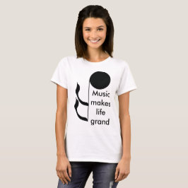 De Musici van de muziek maken tot het Leven Grote T-shirt