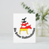 De Musici van de stad van Bremen Briefkaart (Staand voorkant)