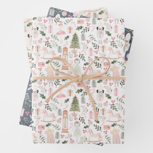 De muskale kerstvakantie  inpakpapier vel (In situ)