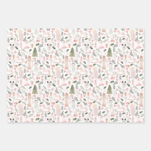 De muskale kerstvakantie inpakpapier vel (Voorkant)