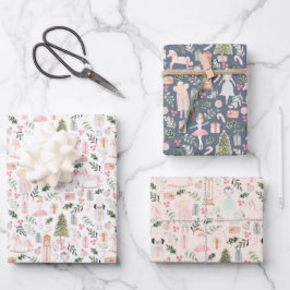 De muskale kerstvakantie  inpakpapier vel