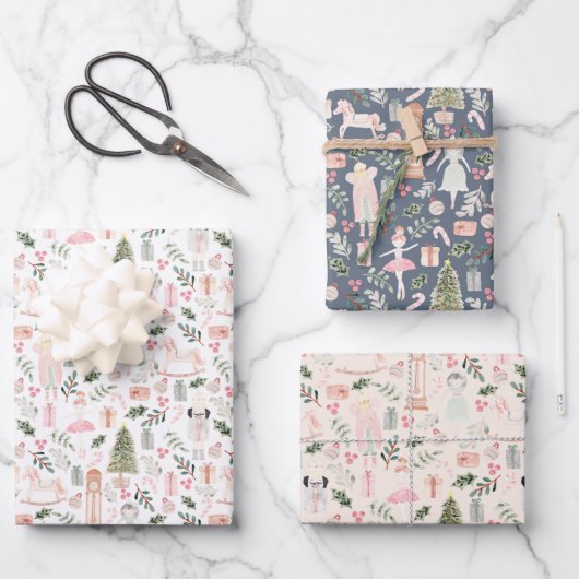 De muskale kerstvakantie  inpakpapier vel (Voorkant)